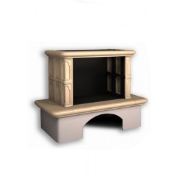 Каминная облицовка КимрПечь Гефест пристенная Ваниль без короба